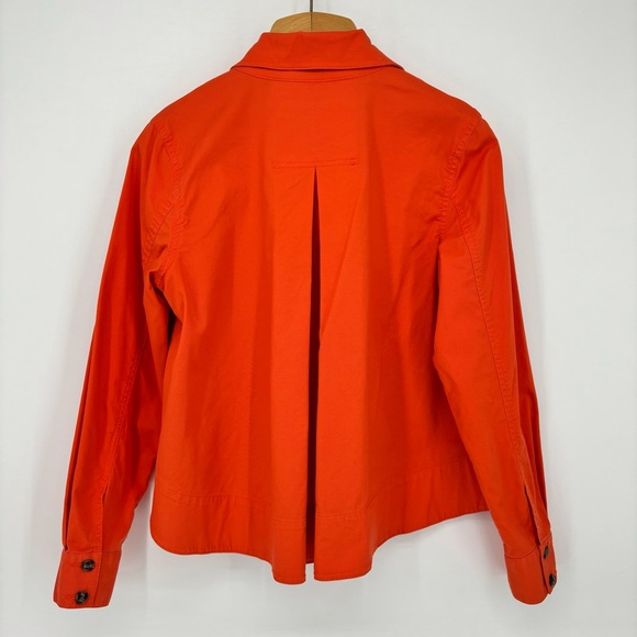 Cabi Resort Jacket # 5098, Tiger Lily Orange Canvas Swing Style Jacket, Small - Picture 15 of 17
